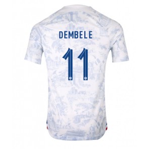 Frankrig Ousmane Dembele #11 Replika Udebanetrøje VM 2022 Kortærmet